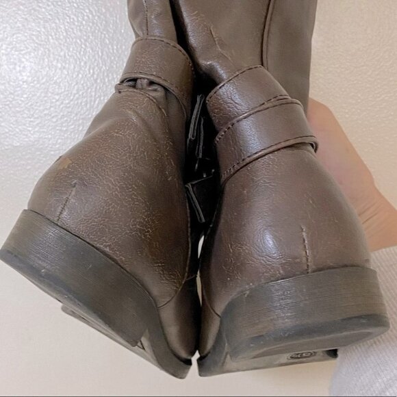 Just Fab Brown Apollina Knee High Boots 5.5 - Picture 9 of 10